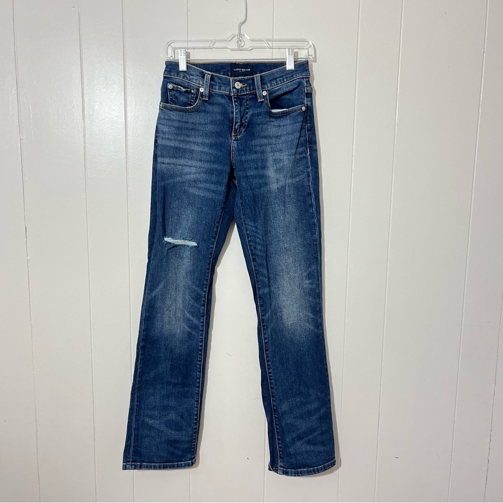 Lucky Brand Easy Rider Bootcut Jeans Size 0/25R Blue Stretch Denim Women
